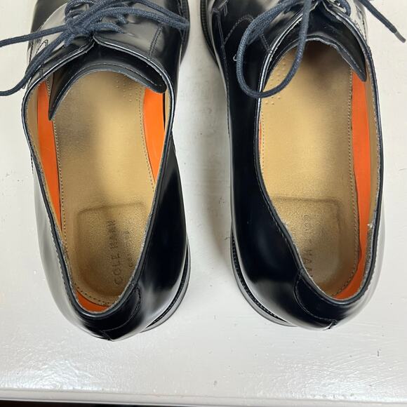 Cole Haan Men’s C14207 Cap Toe Oxford- black- size 13 excellent condition main image 5